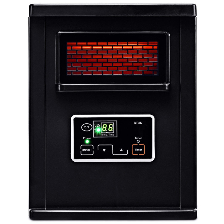 1500 W Electric Portable Remote Infrared HeaterCostway Gallery View 9 of 11