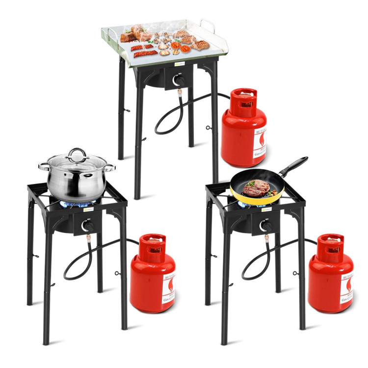 100,000-BTU Portable Propane Outdoor Camp Stove with Adjustable LegsCostway Gallery View 3 of 13
