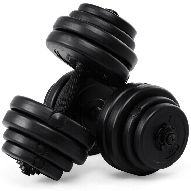 64 lbs Adjustable Weight Dumbbell SetCostway Gallery View 8 of 8