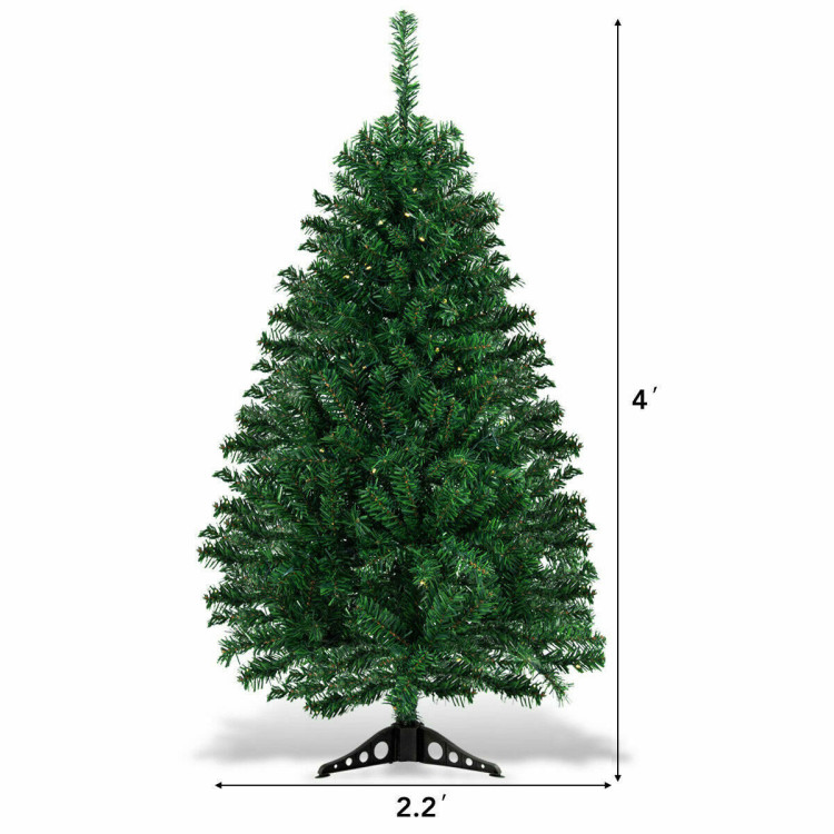4 Feet Tabletop Artificial Christmas Tree with LED LightsCostway Gallery View 4 of 10