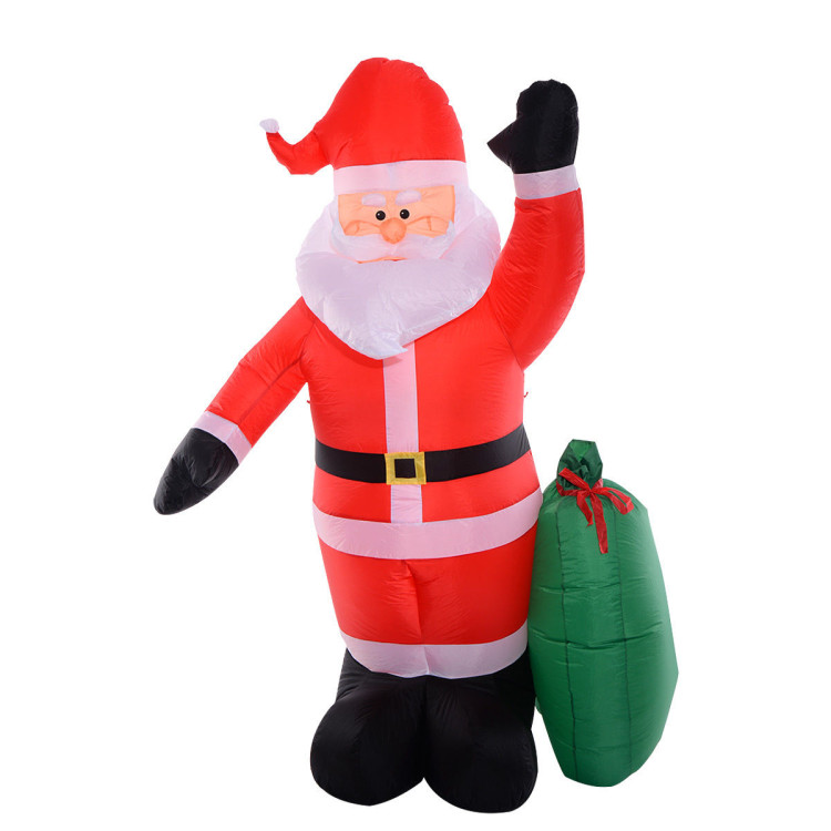 8 Feet Air-blown Inflatable Christmas Xmas Santa Claus Gift Decor Lawn Yard OutdoorCostway Gallery View 1 of 10