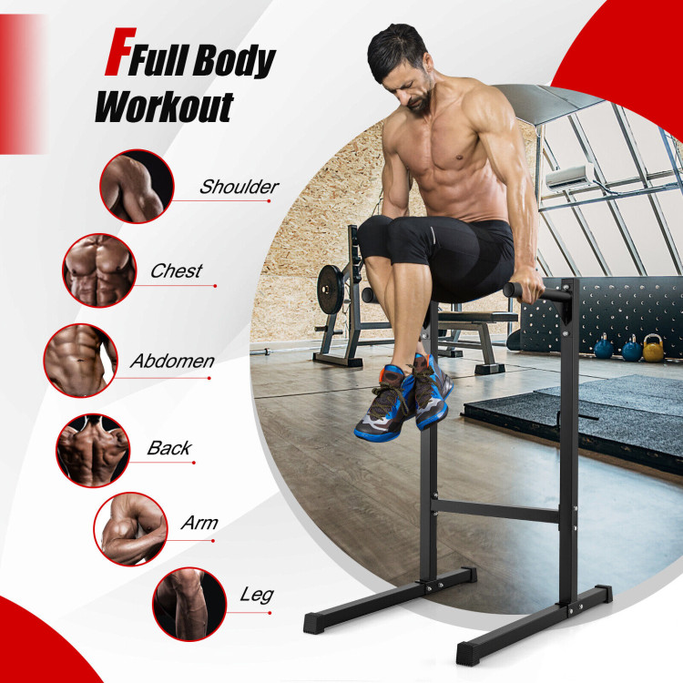 Multifunctional Dip Stand with Foam Handles for Home GymCostway Gallery View 9 of 10