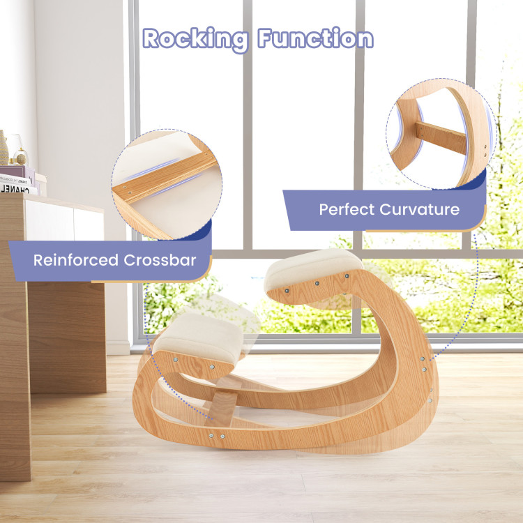 Predawn Ergonomic Knee Chair For Back Pain Beige