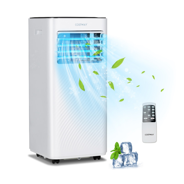 Costway Portable Air Conditioner 7000 Btu (10000 Btu Ashrae) Evaporative  Air Cooler Dehumidifier : Target