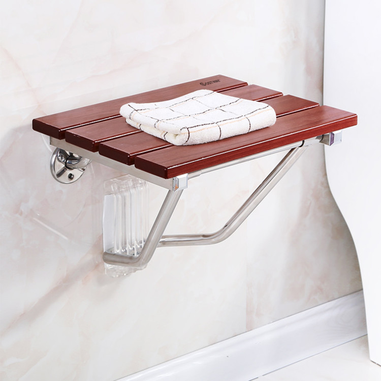 Wall-Mounted Folding Shower Seat BenchCostway Gallery View 2 of 13
