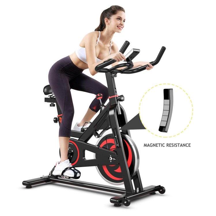 30 lbs Family Fitness Aerobic Exercise Magnetic BicycleCostway Gallery View 6 of 12