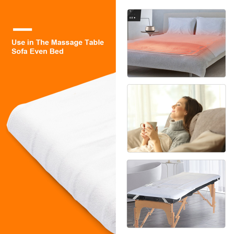 Premium JJ CARE Massage Table Warmer 31x71, Digital 5 Heat