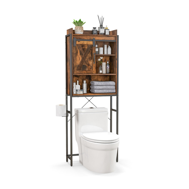 Over The Toilet Storage, 3-Tier Industrial Bathroom Organizer, Bathroom  Space Saver with Multi-Functional Shelves, Toilet Storage Rack, Easy to