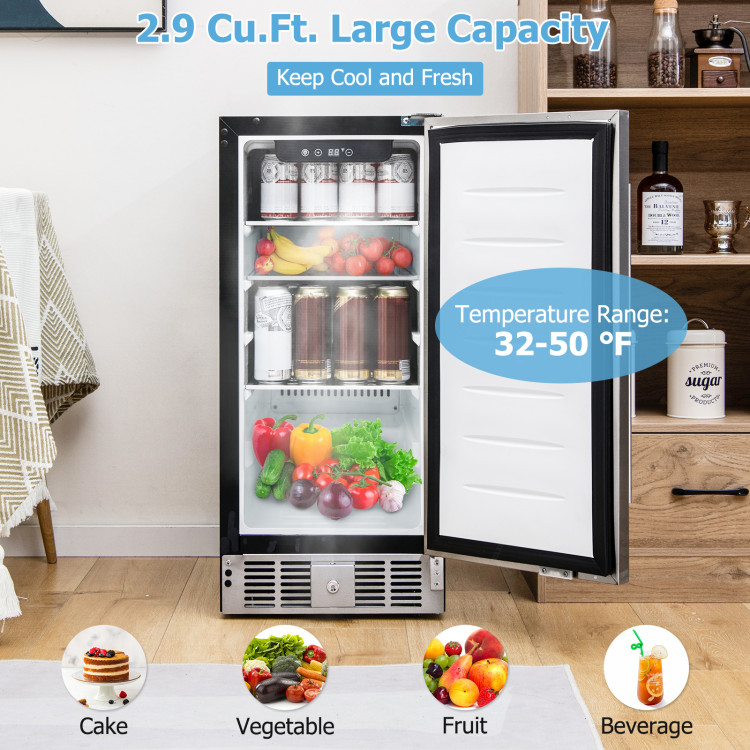 Compact Refrigerator, Single Door Mini Fridge, Energy Efficient, Adjustable  Mechanical Thermostat with Chiller, Reversible Doors and Leveling Front