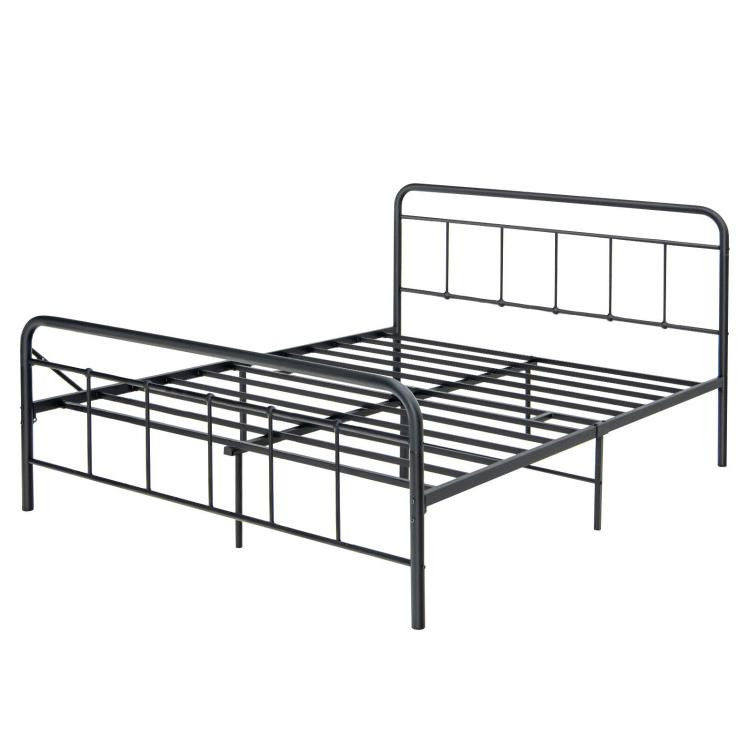 Heavy Duty Metal Platform Bed Frame with Headboard-Full SizeCostway Gallery View 3 of 10