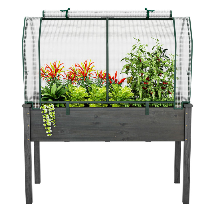 47.5 x 21.5 x 24 Inch Mini Greenhouse with Roll-up Zipper DoorCostway Gallery View 7 of 10