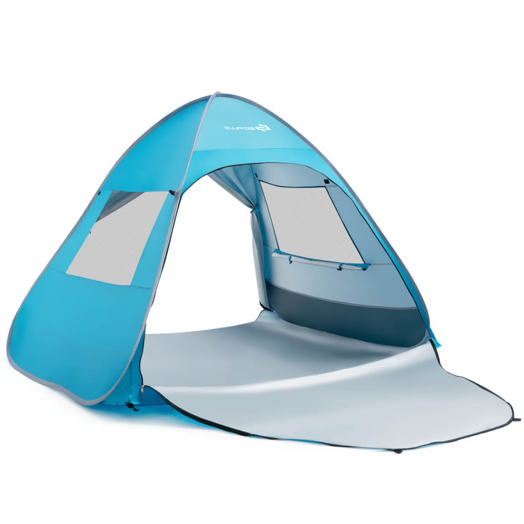 Automatic Pop-up Beach Tent with Carrying Bag-BlueCostway Gallery View 11 of 11