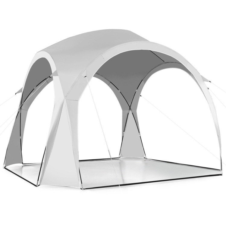 11 x 11 Feet Patio Sun Shade Shelter Canopy Tent Portable UPF 50+ Outdoor Beach-WhiteCostway Gallery View 1 of 11