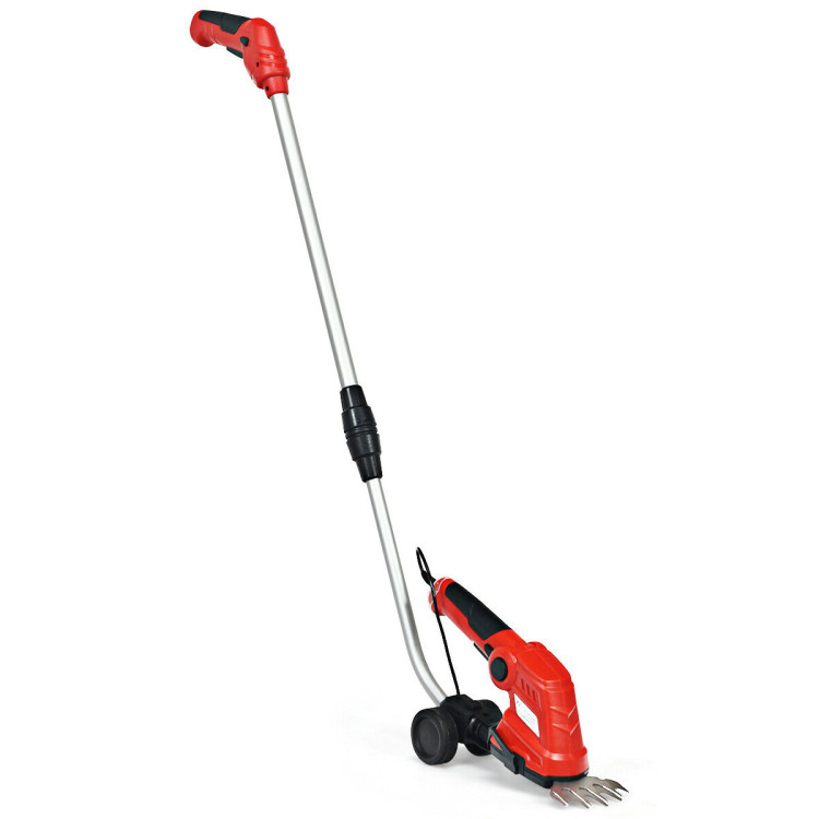 7.2V Cordless Grass Shear with Extension Handle and Rechargeable BatteryCostway Gallery View 1 of 12