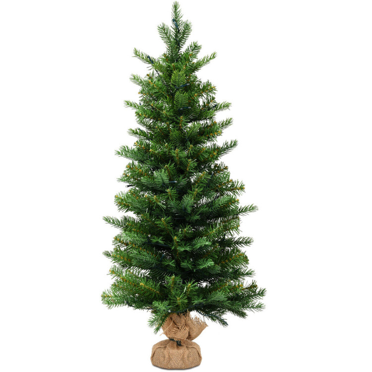 3 Feet Tabletop Battery Operated Christmas Tree with LED lightsCostway Gallery View 1 of 9