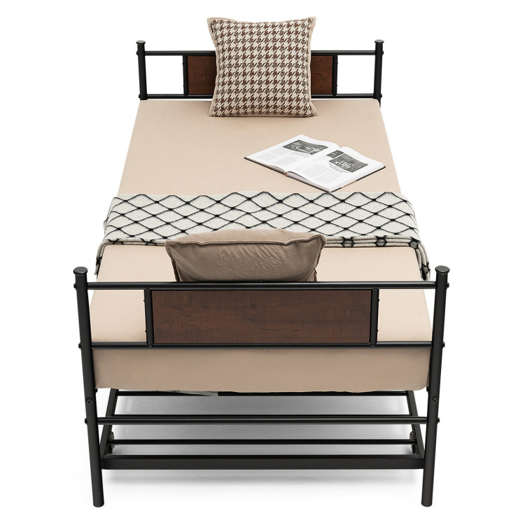 Twin Size 2-In-1 Daybed Frame with Pullout TrundleCostway Gallery View 7 of 9