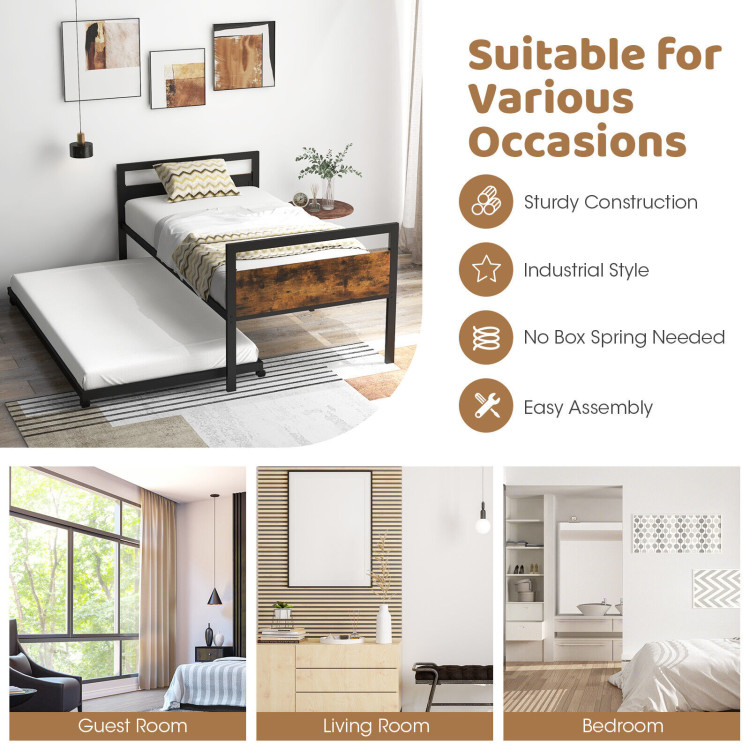 Zinus ironline twin outlet daybed