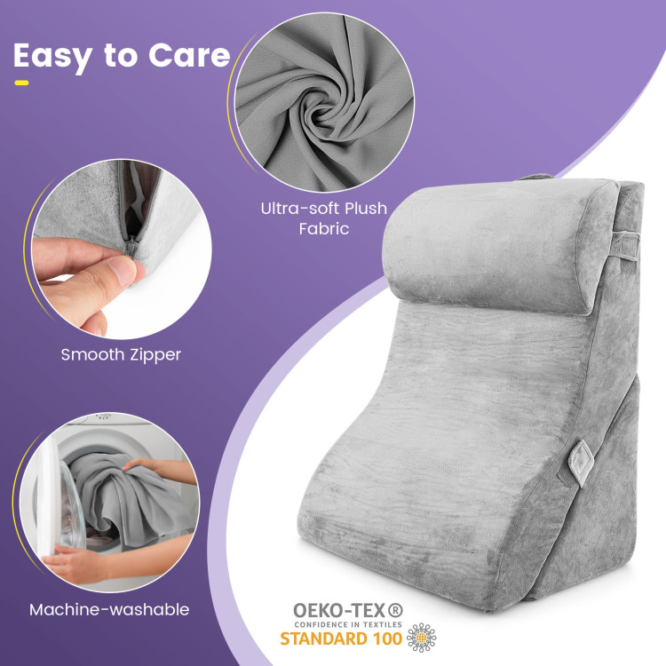 SoftLuxe Wedge Pillow: Lumbar & Neck Support, Cotton Cover, 45cm For Home,  Office, Sofa & Bed Relaxation. From Xue10, $30.29