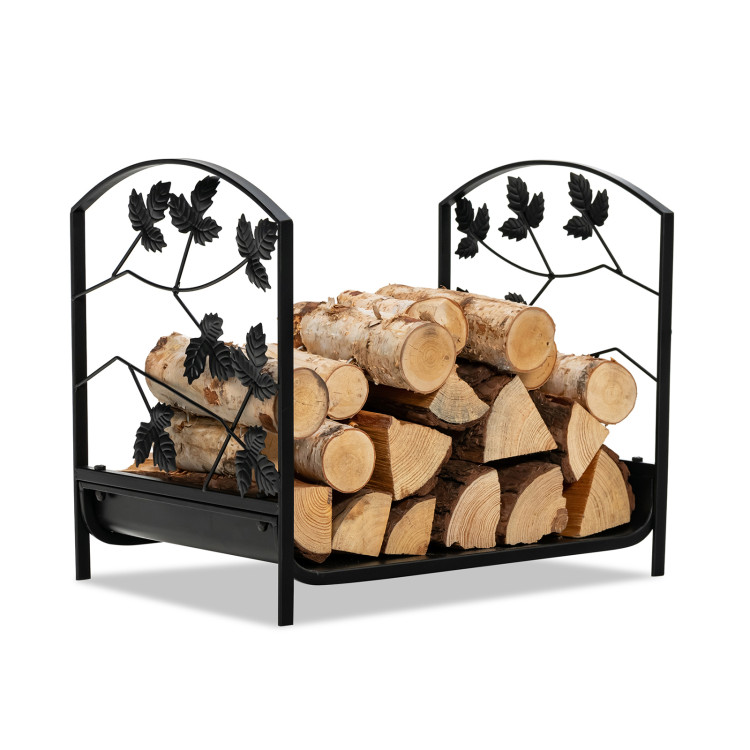 19 Inch Heavy-Duty Firewood Rack with 110 lbs Load CapacityCostway Gallery View 6 of 11
