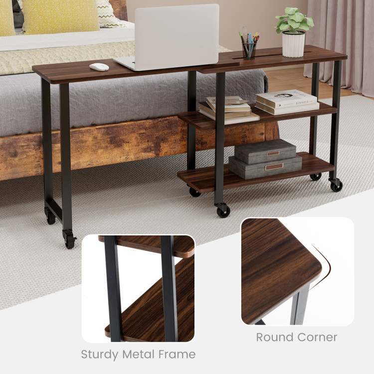 Admiral Rotating End Table with Storage