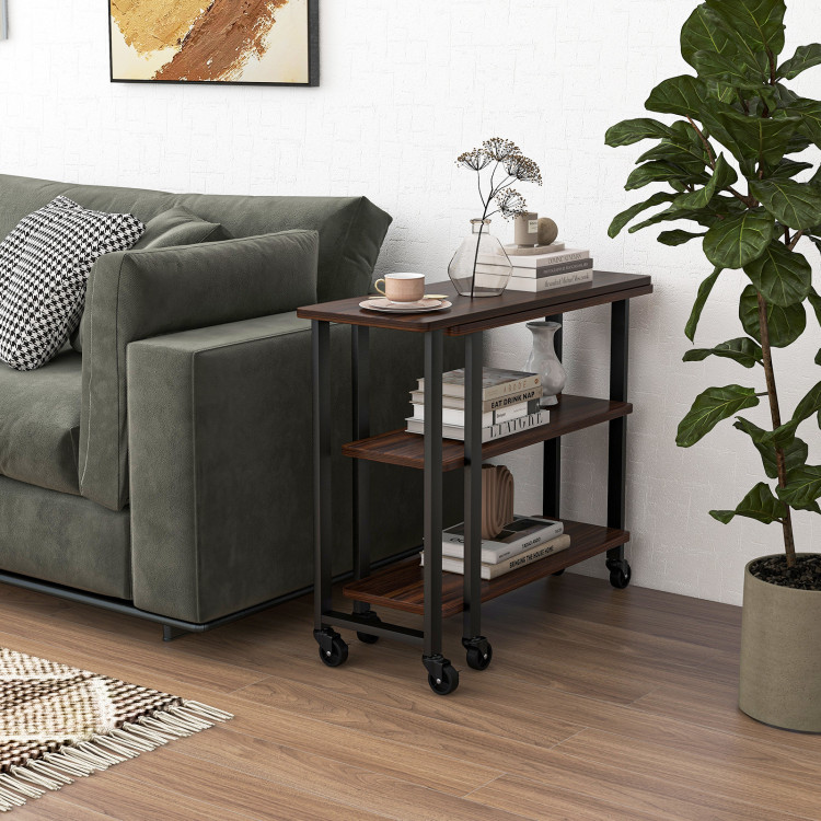 Free Rotating Sofa Side Table With