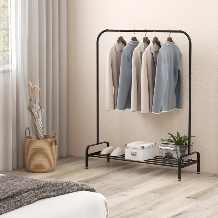 Heavy Duty Closet Metal Garment Rack Cloth Hanger Stand Storage