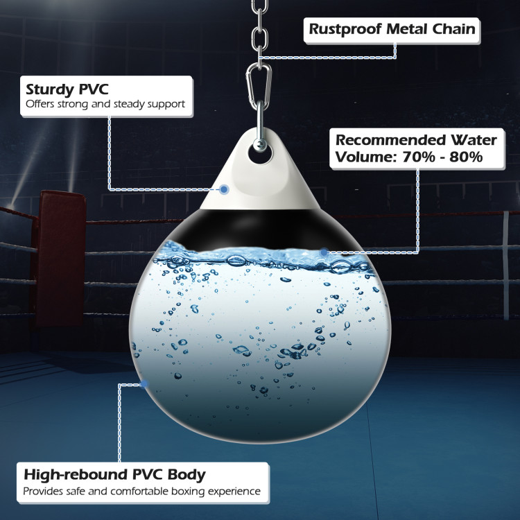 18 Inch 110 Pound Heavy Punching Water Aqua Bag with Adjustable Metal Chain - Gallery View 6 of 8