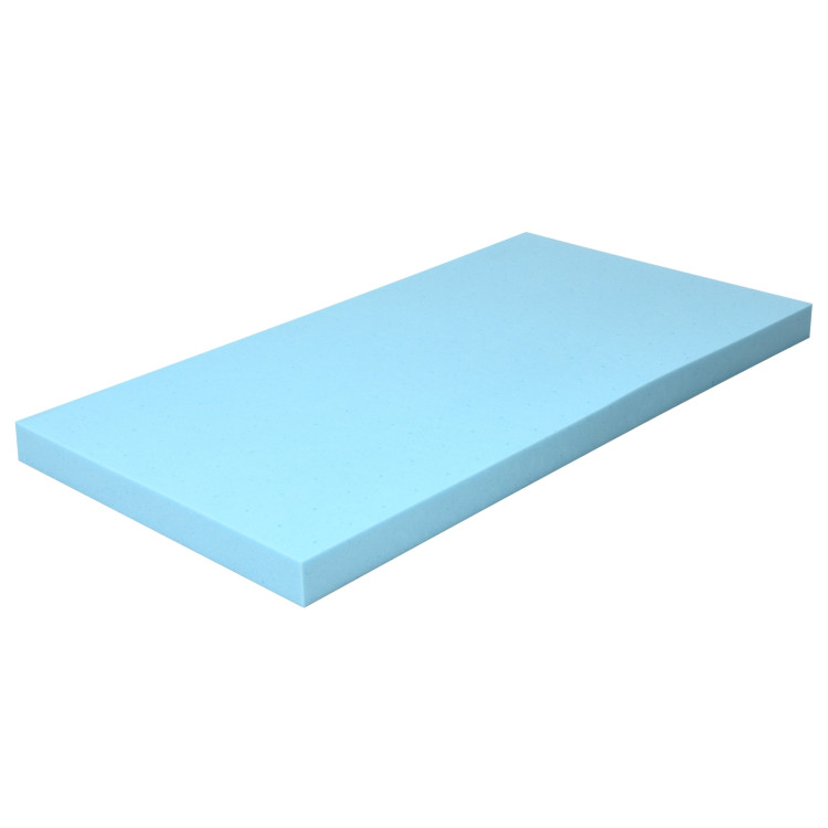 3 Inch Gel-Infused Cooling Bed Topper for All-Night Comfy-75 x 54 inchCostway Gallery View 3 of 9