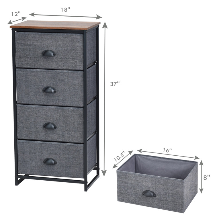 Homall 7 Drawer Dressers for Bedroom Fabric Chest of Drawers Storage  Organizer, Black 