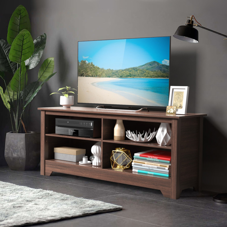 58 Inch Wooden Entertainment Media Center TV StandCostway Gallery View 6 of 12