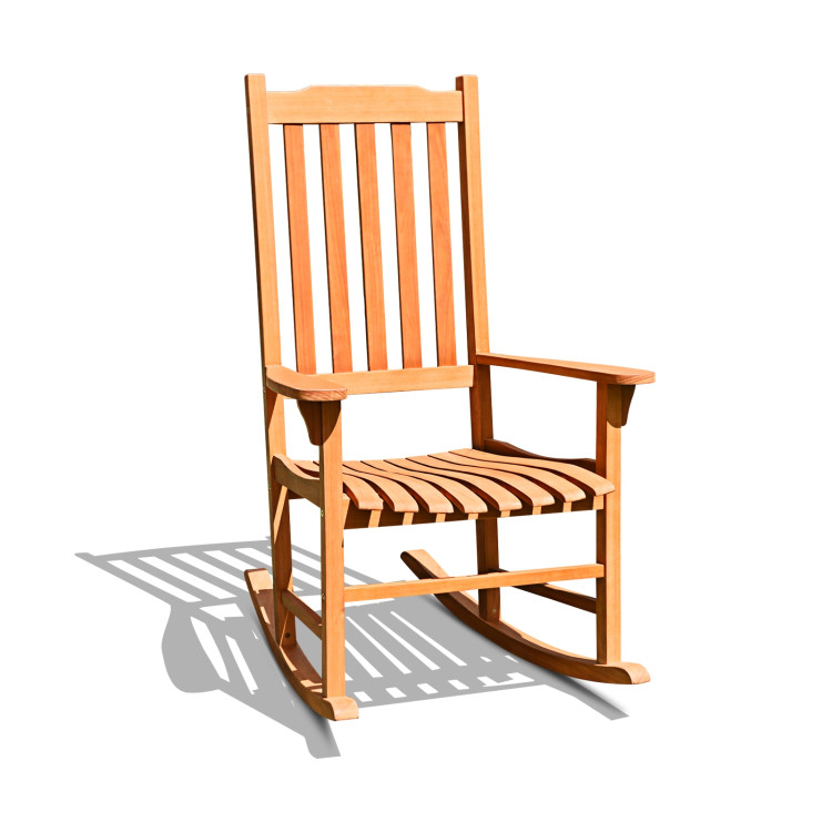 Outdoor Rocking Chair Single Rocker for Patio Deck Costway Gallery View 1 of 10