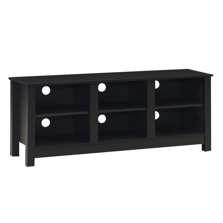 60 Inch  Entertainment TV Stand Cabinet-BlackCostway Gallery View 1 of 13