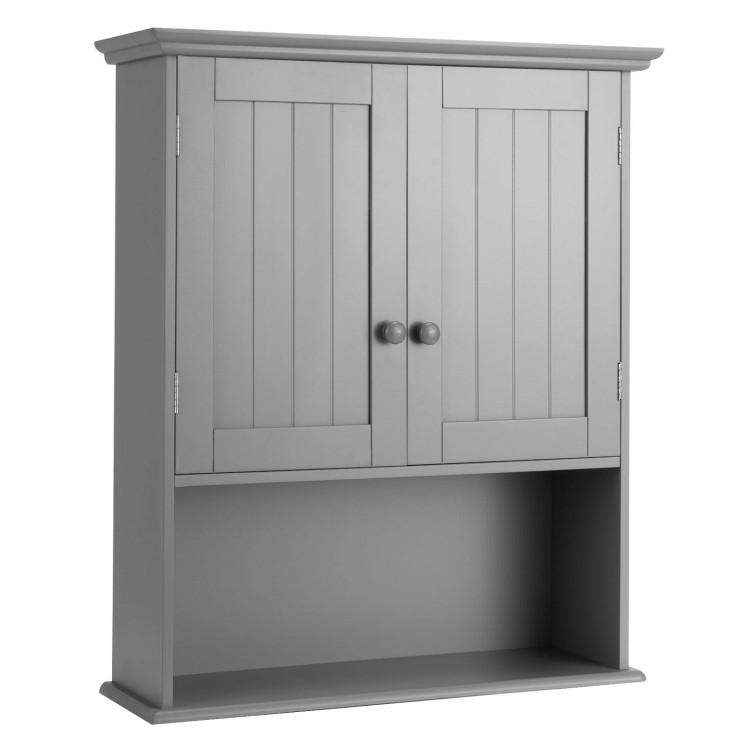 Wall Mount Bathroom Storage Cabinet -Gray - Gallery View 1 of 13