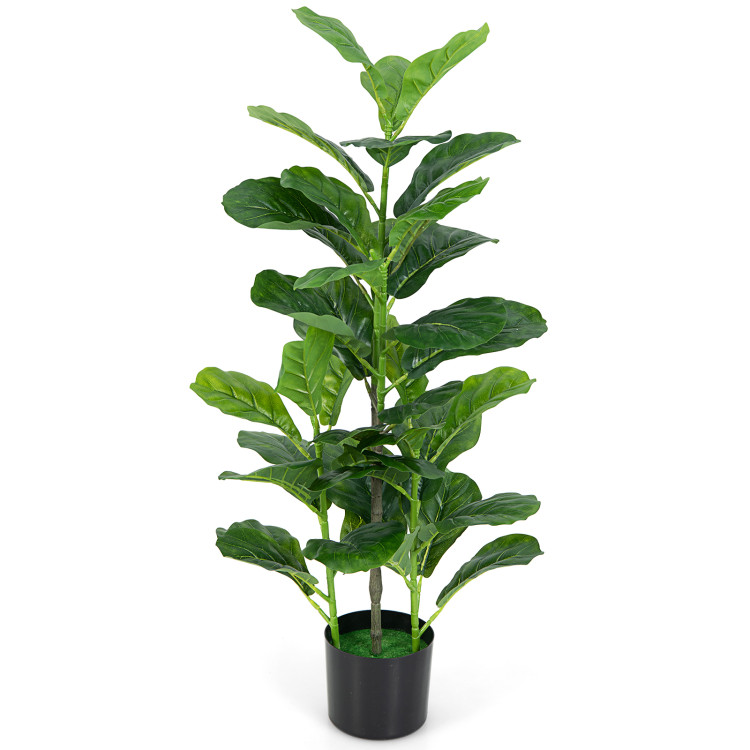 2-Pack Artificial Fiddle Leaf Fig Tree for Indoor and OutdoorCostway Gallery View 8 of 10