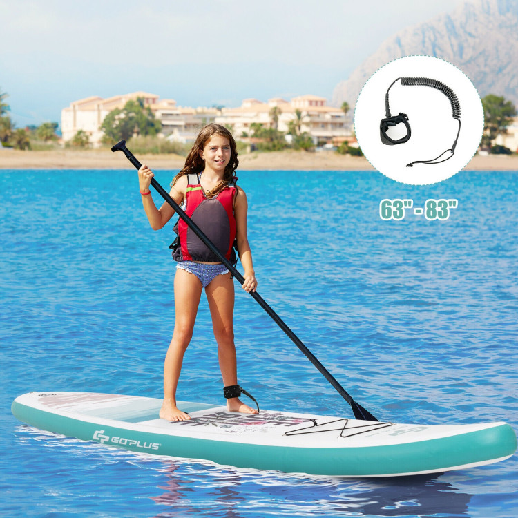 10.5 ft Inflatable Stand Up Paddle Board Surfboard with Aluminum Paddle Pump-10.5 ftCostway Gallery View 10 of 12