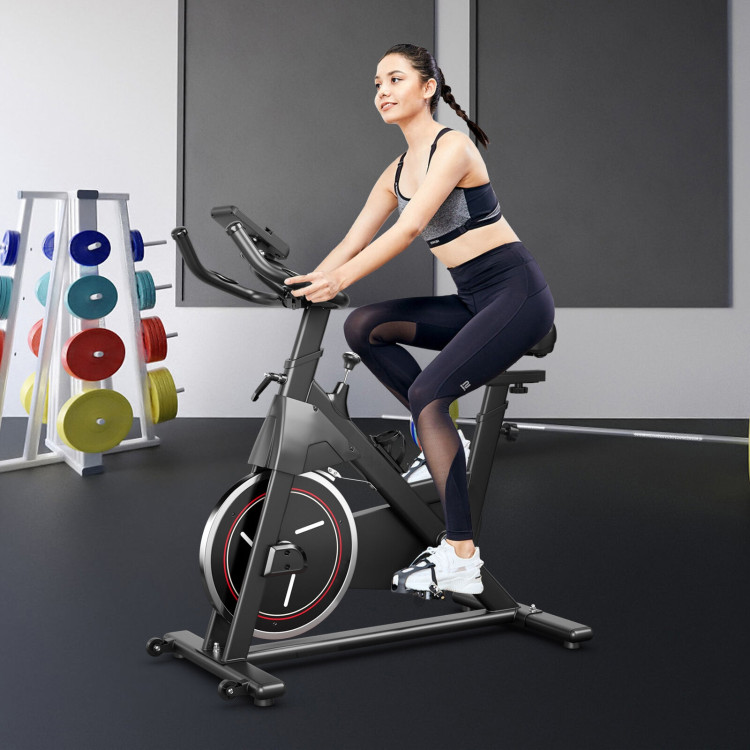 Stationary Exercise Bike with Adjustable Fitness SaddleCostway Gallery View 1 of 12