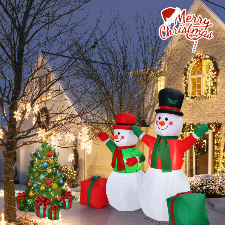 6 Feet Christmas Inflatable Snowmen Blow Up Christmas DecorationCostway Gallery View 2 of 10