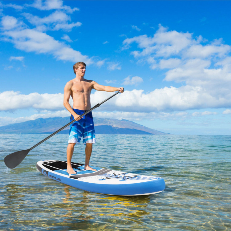 10.5 Feet Inflatable Stand Up Paddle Board with Carrying Bag and Aluminum Paddle-MCostway Gallery View 2 of 12