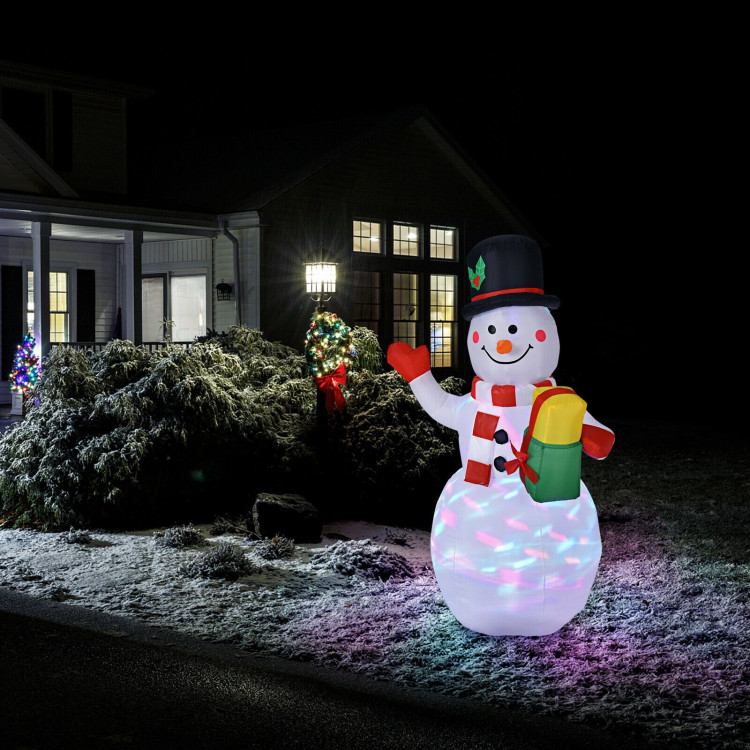5 Feet Tall Snowman Inflatable Blow up Inflatable with Built-in ...
