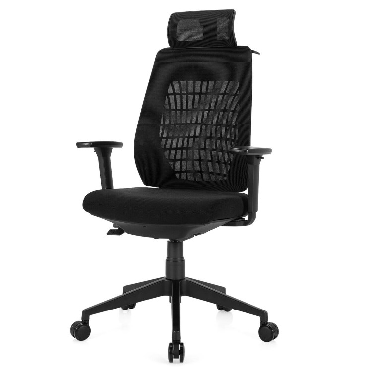 High Back Mesh Office Chair with Clothes HangerCostway Gallery View 3 of 12