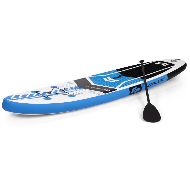 10.5 Feet Inflatable Stand Up Paddle Board with Carrying Bag and Aluminum Paddle-MCostway Gallery View 4 of 12