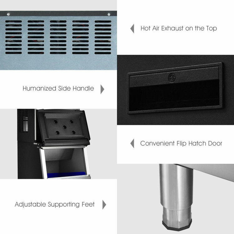 Ice storage bin for ICEMATIC ice machines