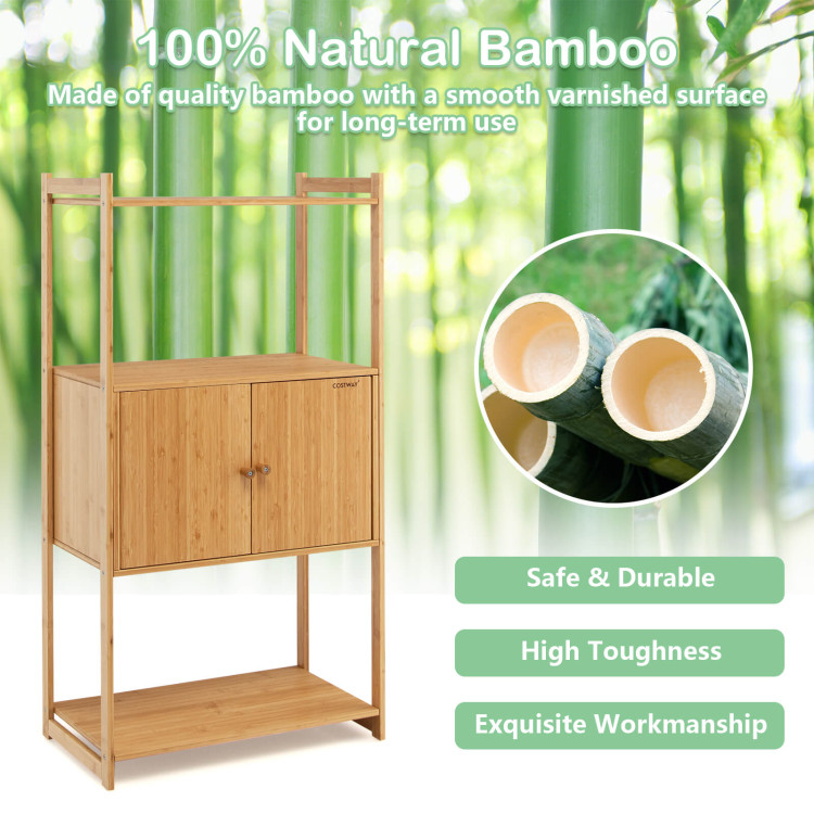 Bamboo Shelves With Drawers, Closet Organization