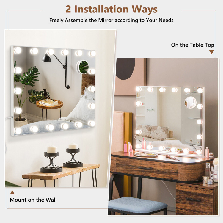 Vanity Mirror With 18 Dimmable Led