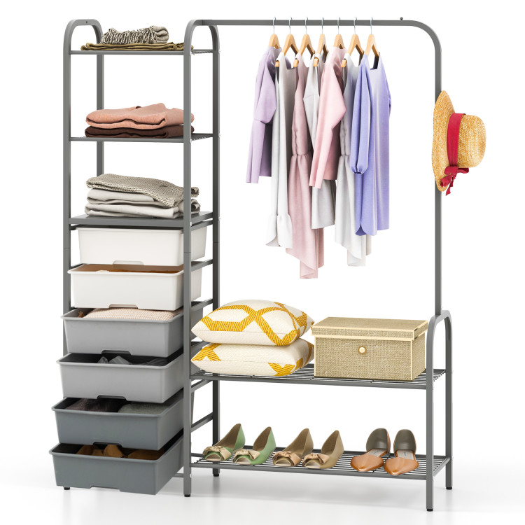 https://assets.costway.com/media/catalog/product/cache/0/thumbnail/750x/9df78eab33525d08d6e5fb8d27136e95/j/JV10570GR/Freestanding_Metal_Clothes_Rack_with_6_Drawers_and_Shelves-4.jpg