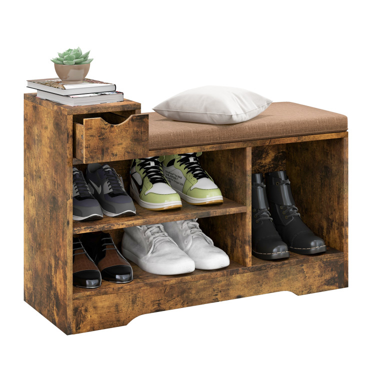Rustic Shoe Rack, Shoe Storage, Shoe Organizer, Shoe Cabinet, Shoe Rack  Wood 