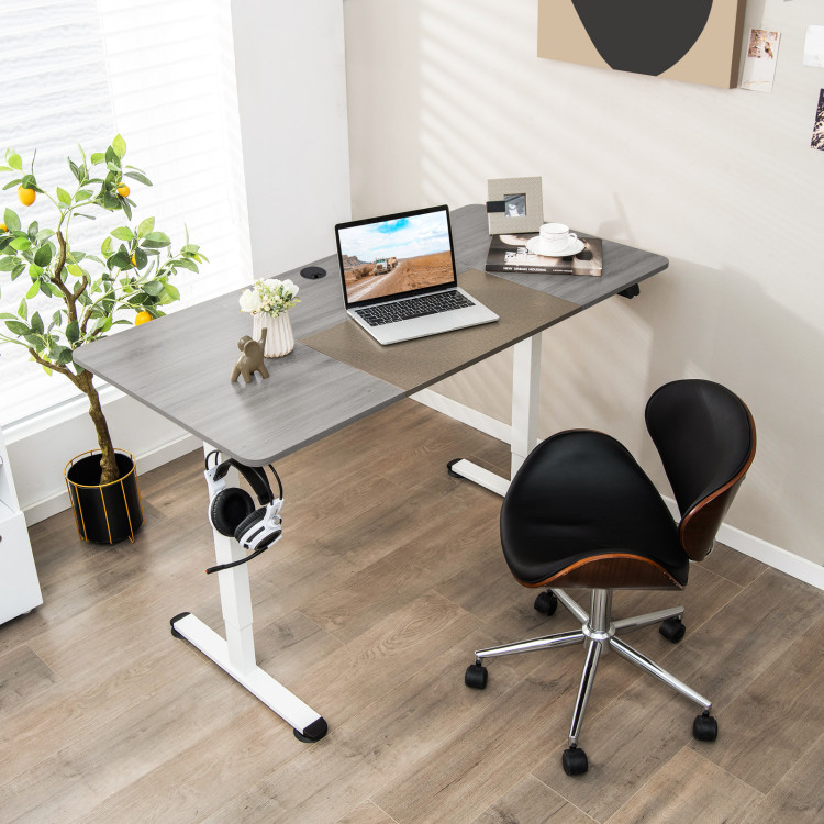 55 Pink Electric Height Adjustable Study Desk Or Home Office Desk