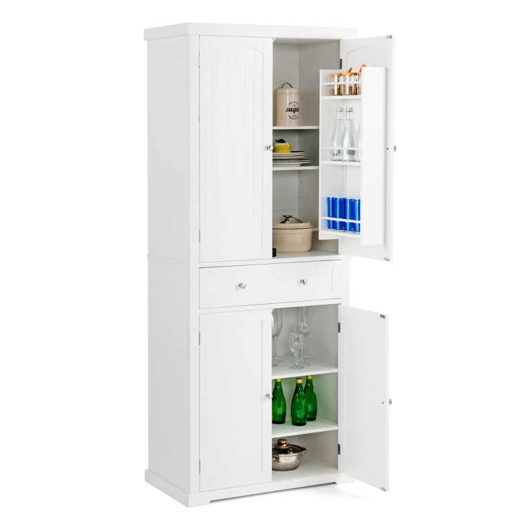 72 Pantry with 3 Drawers and Corner Shelving