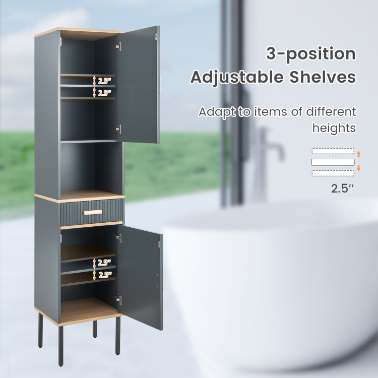 https://assets.costway.com/media/catalog/product/cache/0/thumbnail/750x/9df78eab33525d08d6e5fb8d27136e95/j/JV10815GR/Tall_Bathroom_Cabinet_Narrow_Linen_with_Doors_and_Drawer_Grey-7.jpg