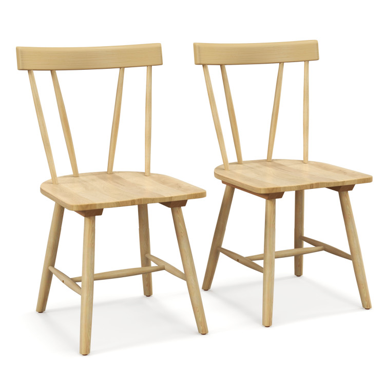 Armless Chairs with Solid Rubber Wood Frame - Gallery View 1 of 9